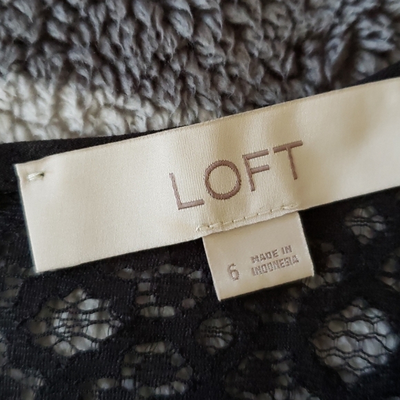 LOFT black lace evening dress 👗 🖤 - Picture 8 of 10